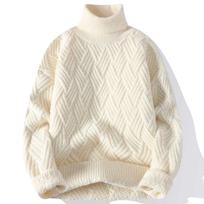 Leonhard | Eleganter Herrenpullover mit Strukturdessin