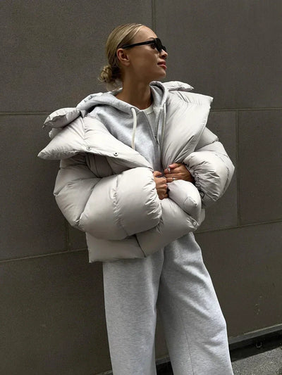 Estelle | Modische Steppjacke in Anthrazit