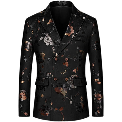 Dylan | Luxuriöser Herren-Blazer mit floralen Mustern