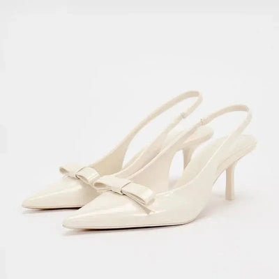 Luca | Weiße Gala-Pumps mit Absatz Zendoo.de