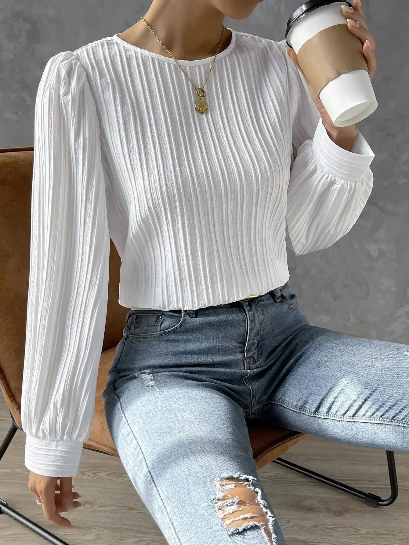 Emma | Zeitlos Elegante Bluse Zendoo.de