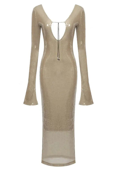 Olivia | Beiges Kleid Zendoo.de