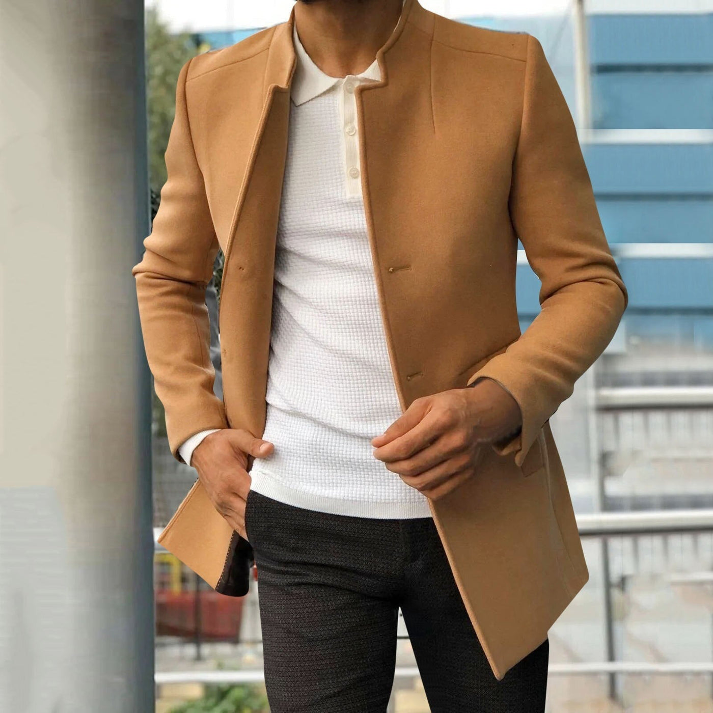 Larson |  Herren Slim-Fit Mantel