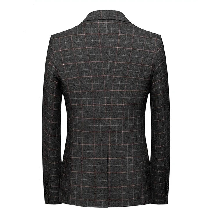Gianni | Schwarzer Karo-Blazer