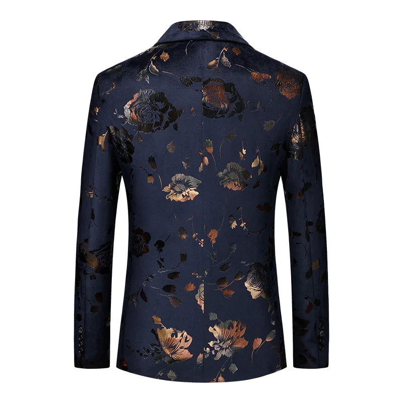 Dylan | Luxuriöser Herren-Blazer mit floralen Mustern