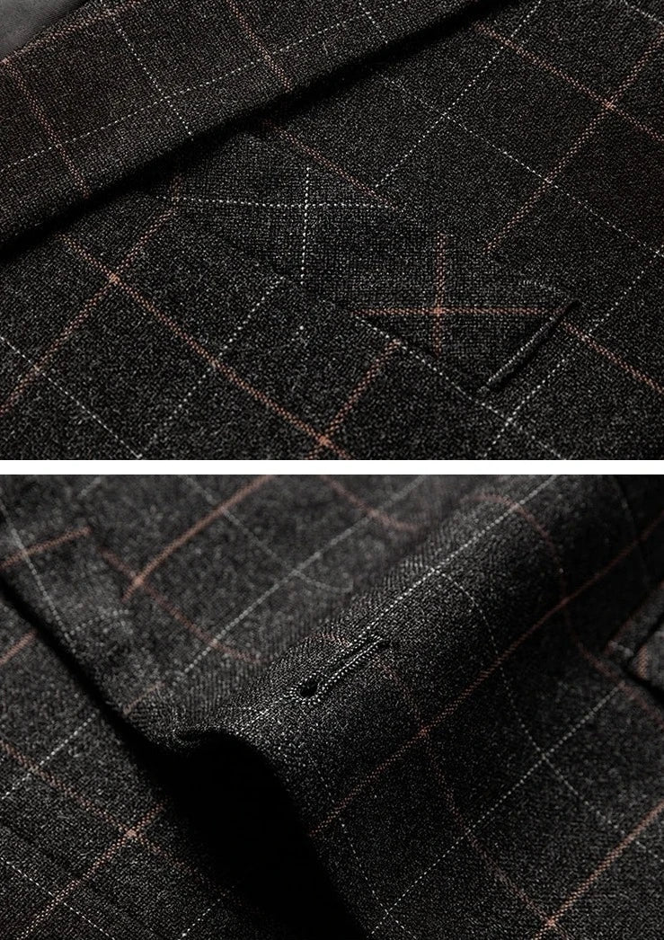 Gianni | Schwarzer Karo-Blazer