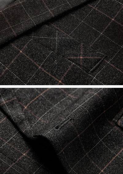Gianni | Schwarzer Karo-Blazer