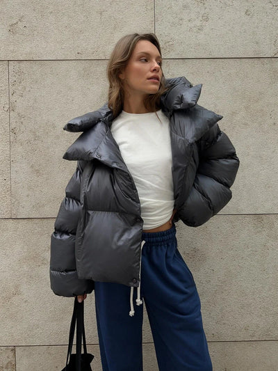 Estelle | Modische Steppjacke in Anthrazit