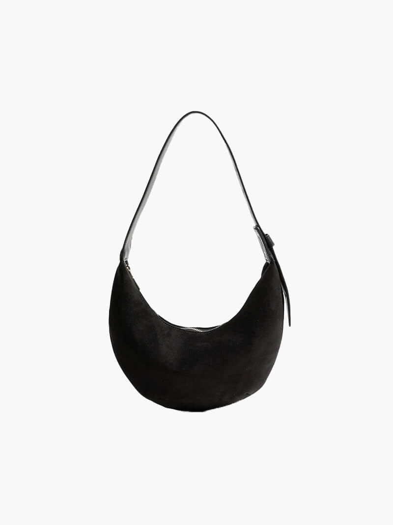 Lene | Halbmond-Tasche aus Wildleder