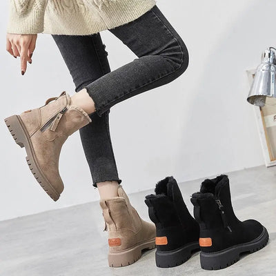 Jayleen | Winter Velvet Plüschstiefel Zendoo.de