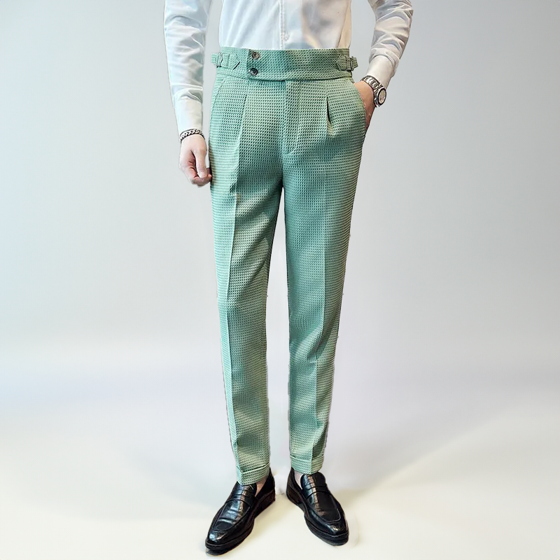 Noah | Karierte Herren Hose mit hohem Bund