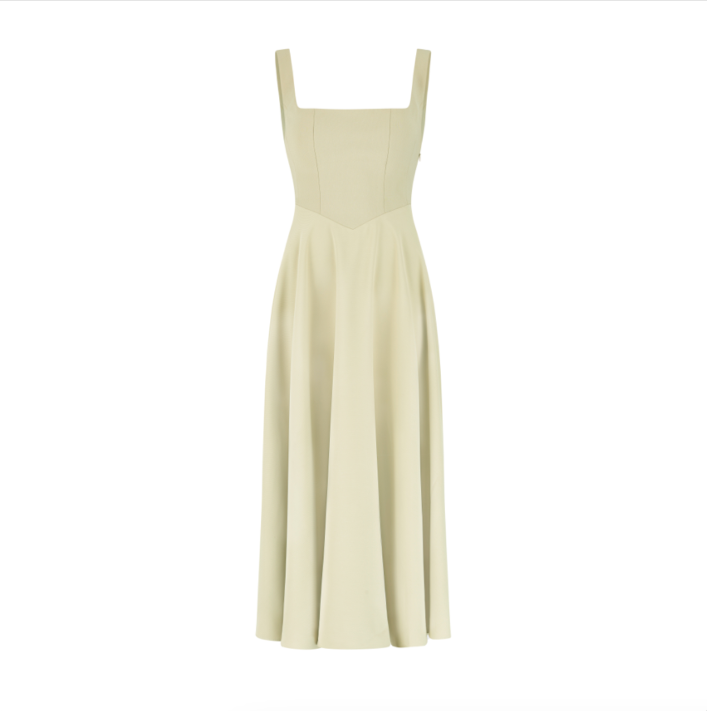 Bella | Elegantes Maxikleid A-Linie mit breiten Trägern – Schwarz, Weiß, Mintgrün