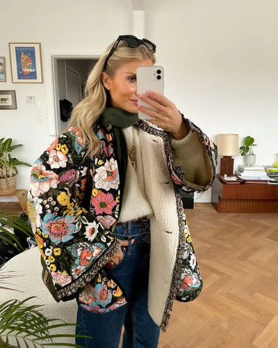 Flora | Blumenmuster Jacke von Rosalie Zendoo.de