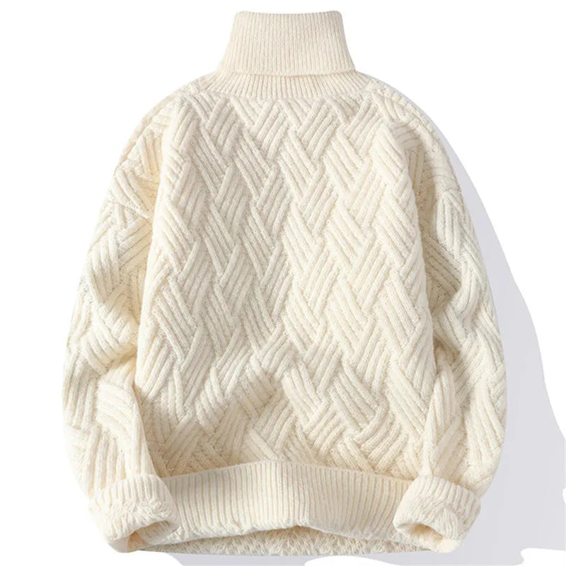 Leonhard | Eleganter Herrenpullover mit Strukturdessin