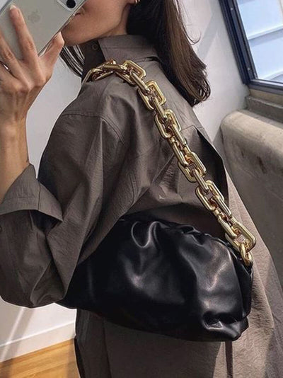 Verena | Moderne Damen-Tasche mit goldener Kette