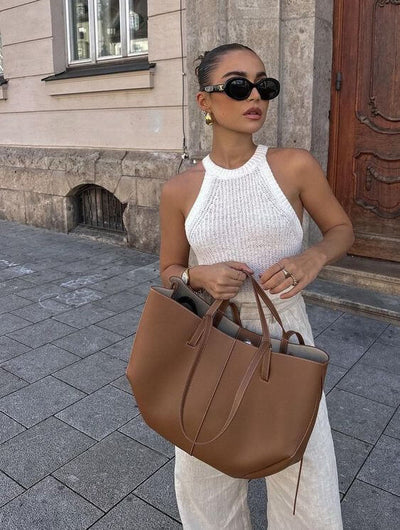 Olinda | Elegante Damen-Shopper aus Kunstleder