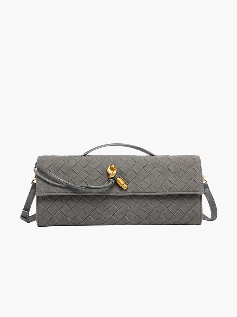 Finja | Geflochtene Clutch aus Kunstleder
