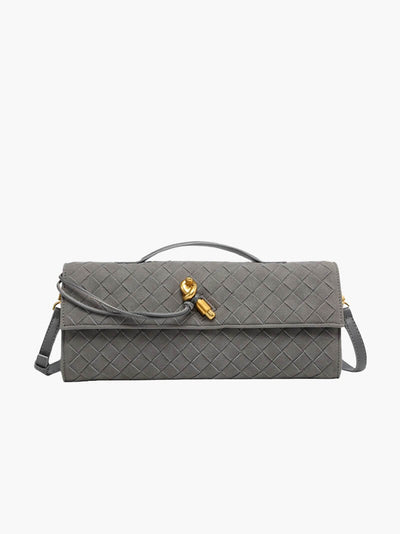 Finja | Geflochtene Clutch aus Kunstleder