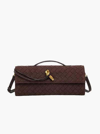 Finja | Geflochtene Clutch aus Kunstleder