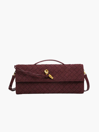 Finja | Geflochtene Clutch aus Kunstleder