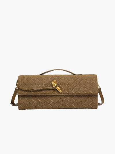 Finja | Geflochtene Clutch aus Kunstleder