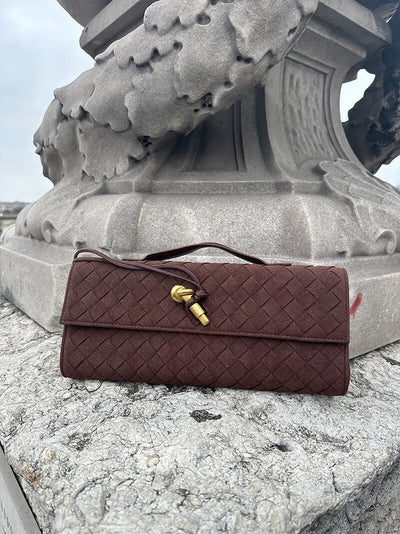 Finja | Geflochtene Clutch aus Kunstleder