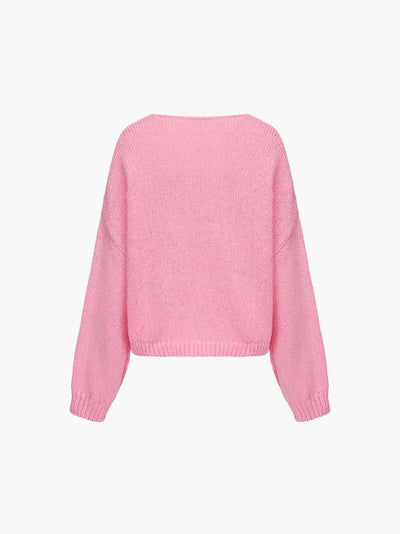 Rahel | Weiche Strickjacke mit Schleife