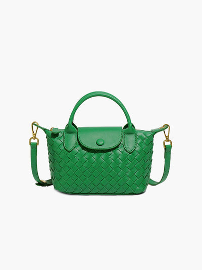 Gemma | Geflochtene Mini-Tasche aus Kunstleder