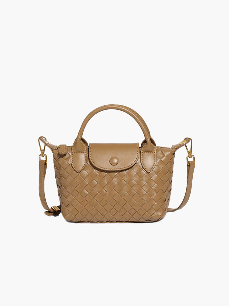 Gemma | Geflochtene Mini-Tasche aus Kunstleder