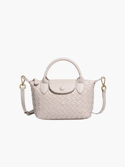 Gemma | Geflochtene Mini-Tasche aus Kunstleder
