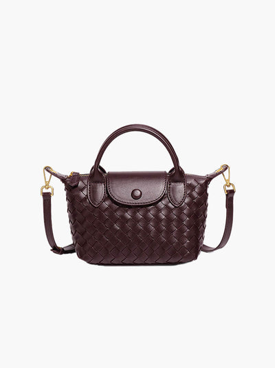 Gemma | Geflochtene Mini-Tasche aus Kunstleder