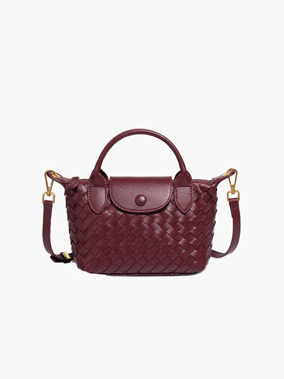Gemma | Geflochtene Mini-Tasche aus Kunstleder