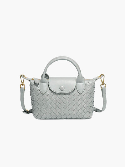 Gemma | Geflochtene Mini-Tasche aus Kunstleder