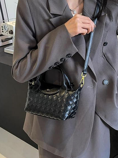 Gemma | Geflochtene Mini-Tasche aus Kunstleder