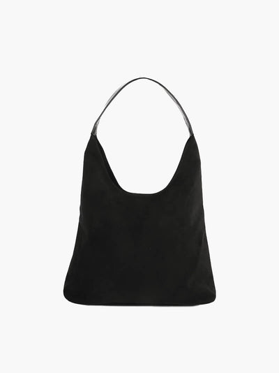 Olga | Minimalistische Schultertasche aus Wildleder