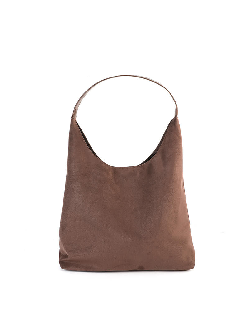 Olga | Minimalistische Schultertasche aus Wildleder
