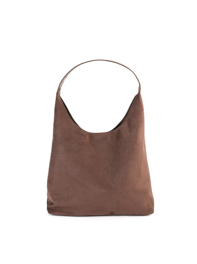 Olga | Minimalistische Schultertasche aus Wildleder