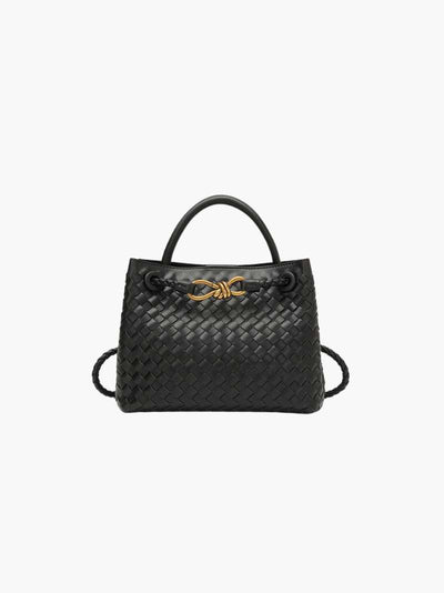 Carlee | Geflochtene Mini-Tasche mit edlem Akzent