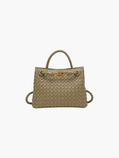 Carlee | Geflochtene Mini-Tasche mit edlem Akzent