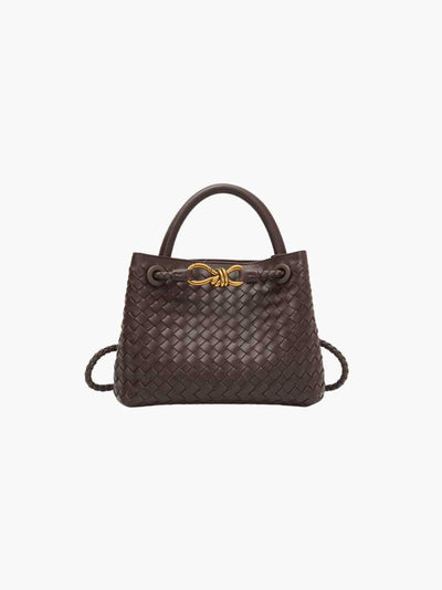 Carlee | Geflochtene Mini-Tasche mit edlem Akzent