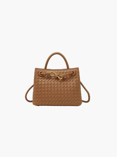 Carlee | Geflochtene Mini-Tasche mit edlem Akzent