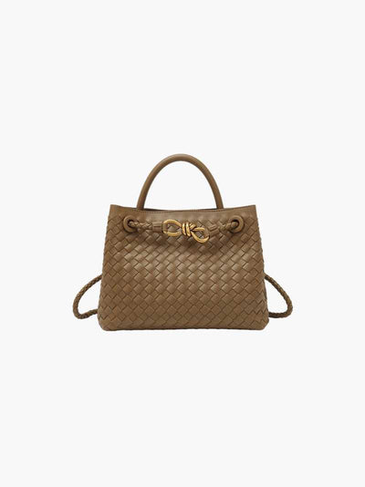 Carlee | Geflochtene Mini-Tasche mit edlem Akzent