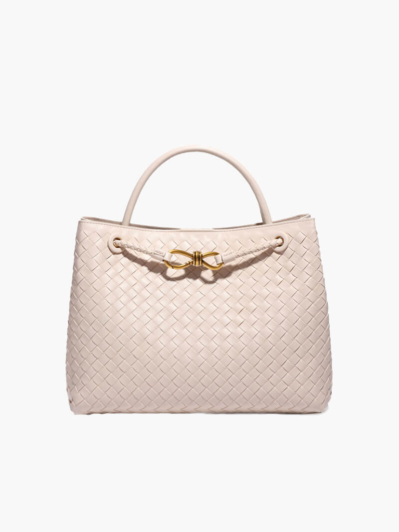 Carlee | Geflochtene Mini-Tasche mit edlem Akzent
