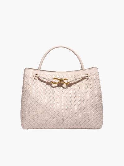 Carlee | Geflochtene Mini-Tasche mit edlem Akzent