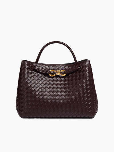 Carlee | Geflochtene Mini-Tasche mit edlem Akzent