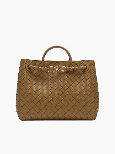 Carlee | Geflochtene Mini-Tasche mit edlem Akzent