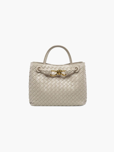 Carlee | Geflochtene Mini-Tasche mit edlem Akzent