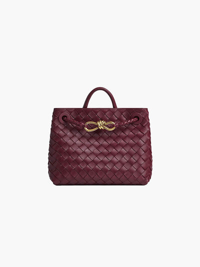 Carlee | Geflochtene Mini-Tasche mit edlem Akzent