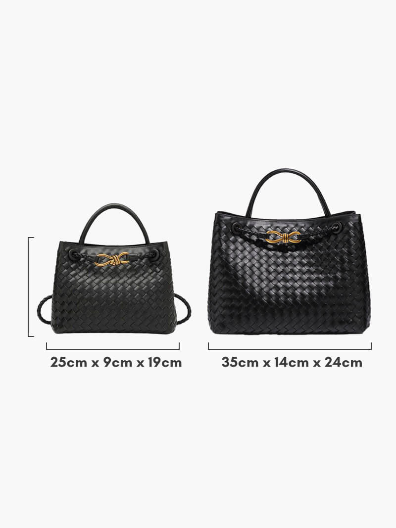 Carlee | Geflochtene Mini-Tasche mit edlem Akzent