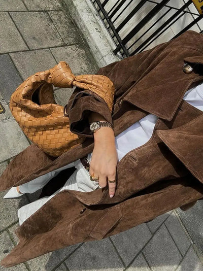 Ella | Wildleder Trenchcoat Zendoo.de